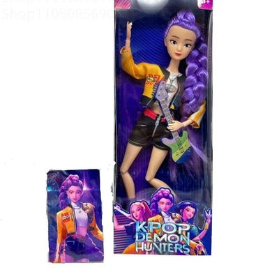 !Demon Hunters Kpop Toy Figure DerpysTiger Rumi Mira Zoey Sussy Christmas Gift with Colorful LightsandThemeSongforFansCollection