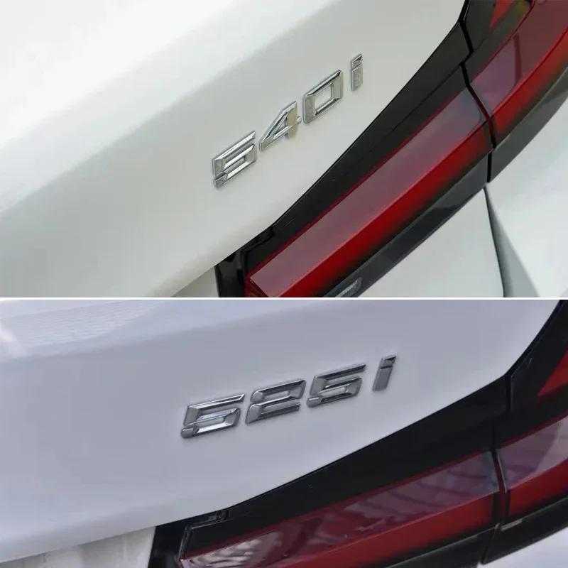 3D ABS Car Trunk Letters Logo Decals Badge Emblem Sticker For BMW 5 Series 520i 525i 528i 530i 535i 540i E39 E60 E61 F07 F10 F11 Tv2