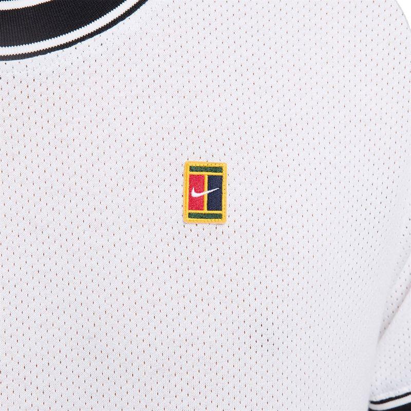 Nike Striped Logo Pattern Crew Neck Straight Cut Short Sleeve T-Shirt Men Tops White FN0318-101