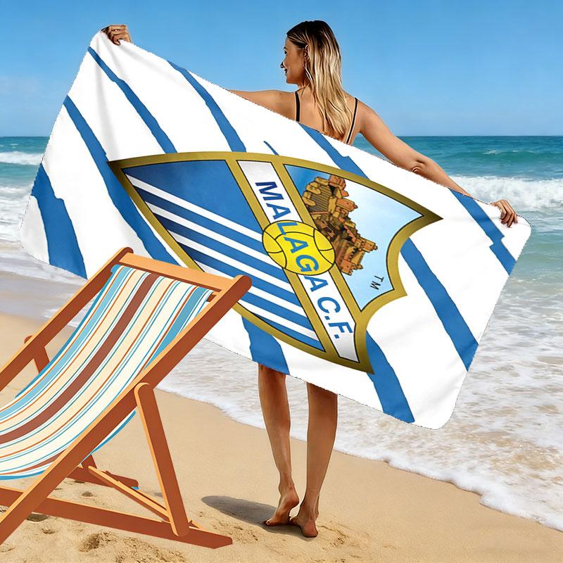 Málaga logo Beach Towel, Large Soft Quick Dry Towel for Beach Camping Swimming