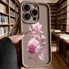 Elegant Pink Roses Soft TPU Phone Case for iPhone 17 16 15 14 13 12 11 Pro Max Plus Shockproof Anti-Slip Cover