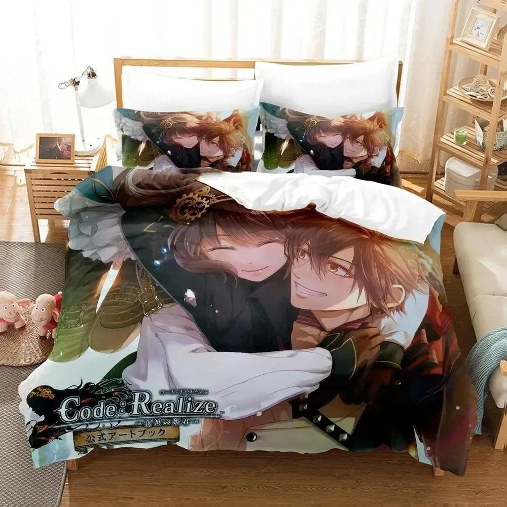 Code Realize Guardian of Rebirth Bedding Set Duvet Cover Bed Set Quilt Cover Pillowcase Comforter King Queen Size Boys Adult