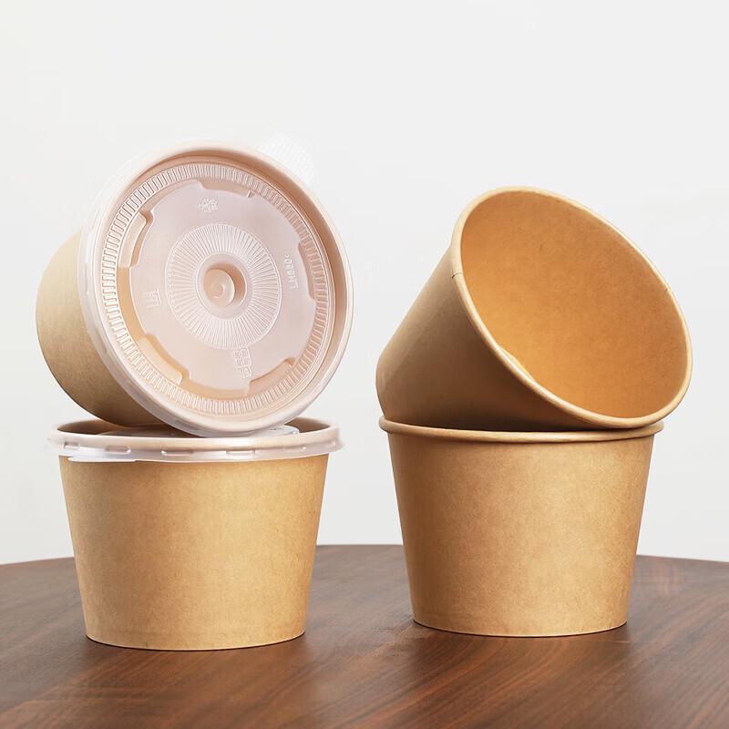 Disposable Paper Bowls with Lids