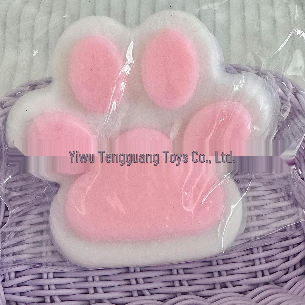 Viral Giant Plush Cat Paw Squishy Toy – Stress-Relief with a Soft, Pinchable Texture