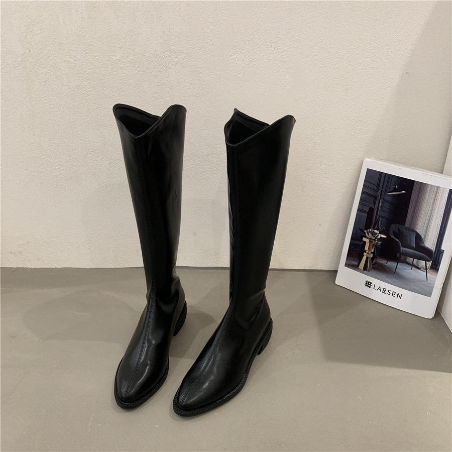 Modische Stiefel für Damen, neue Herbst- und Winterstiefel über dem Knie, Martin-Stiefel für Damen, Plateau-Motorradstiefel, hoch