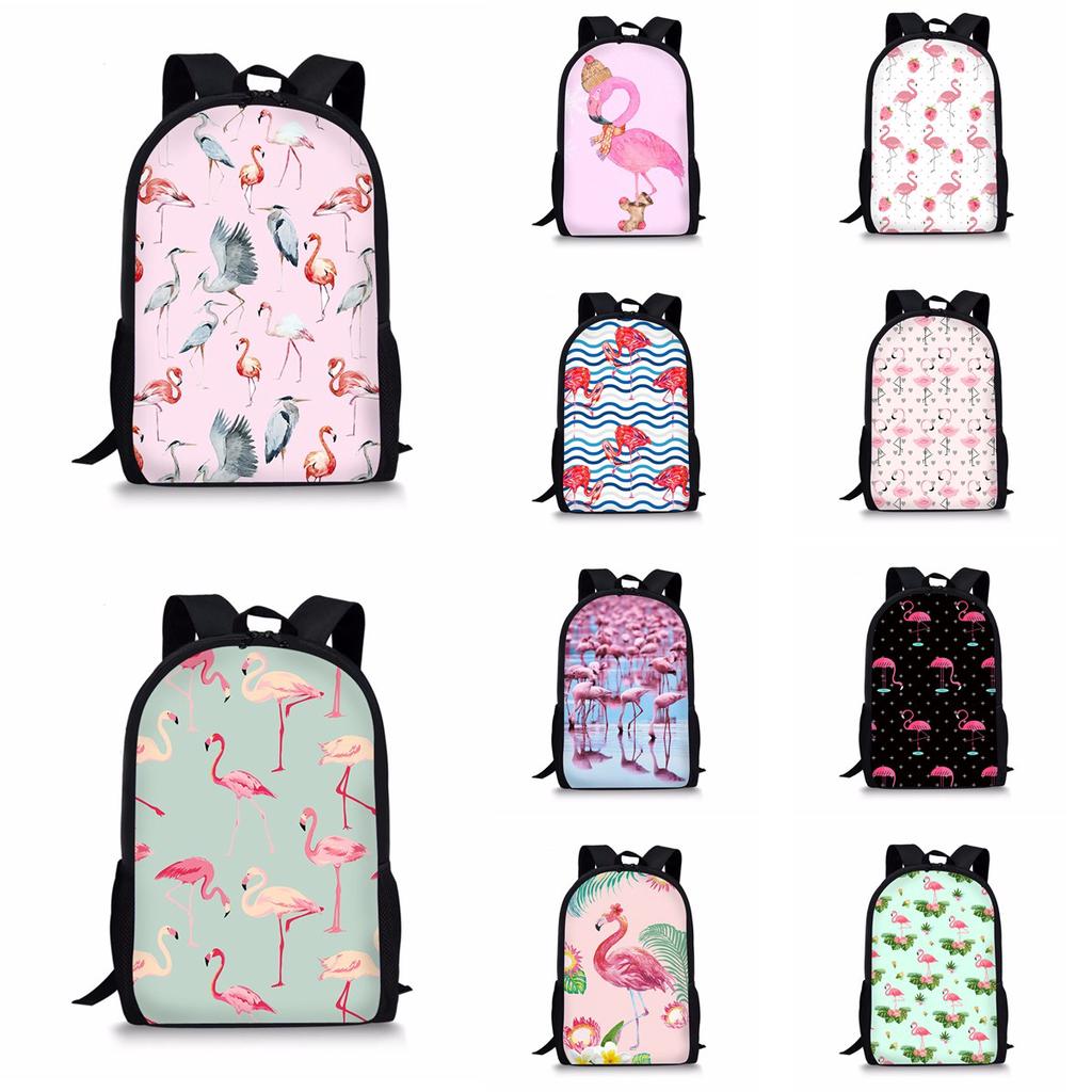 flamingo school bag