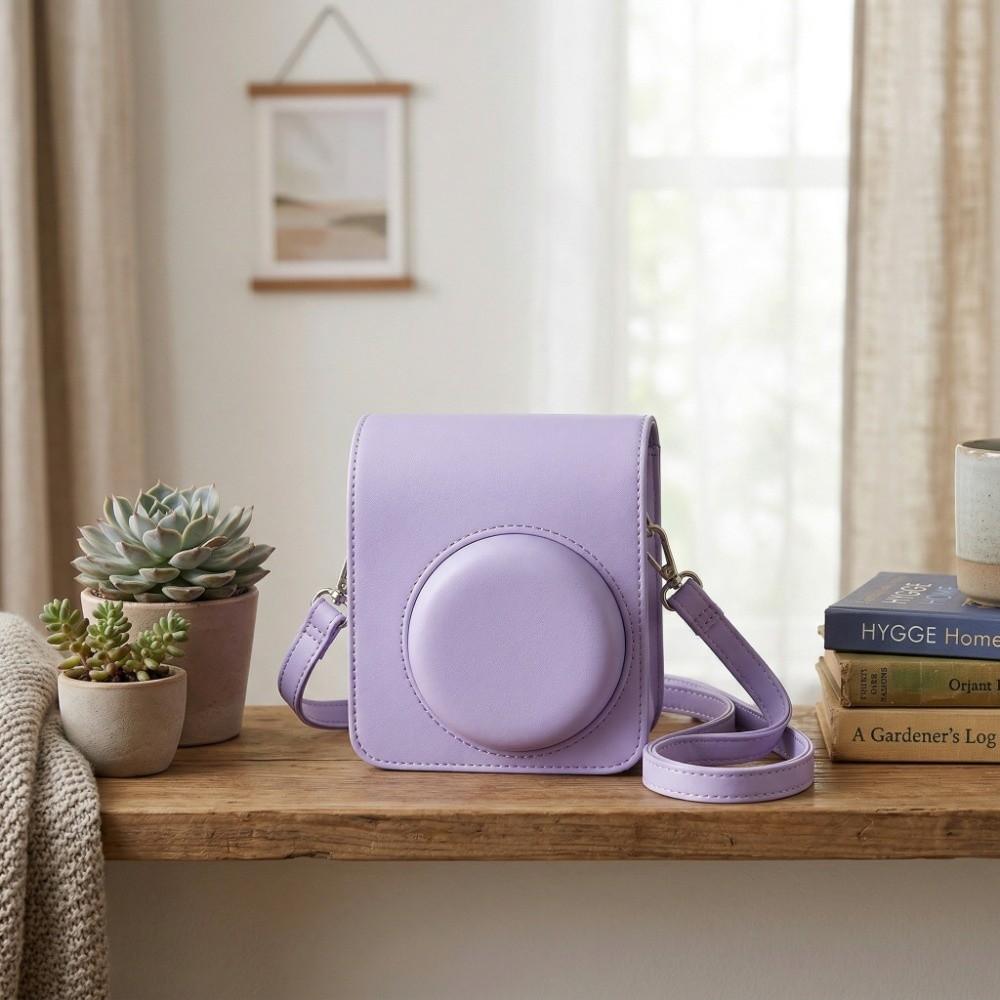 PU Leather Crossbody Storage Bag Protective Cover for Fujifilm Instax Mini 13 Travel