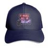 It Was All a Dream Neon Lights Baseball Cap Luxury Brand Western Hat Dad Hat Fishing Caps Unisex Unisex Womens