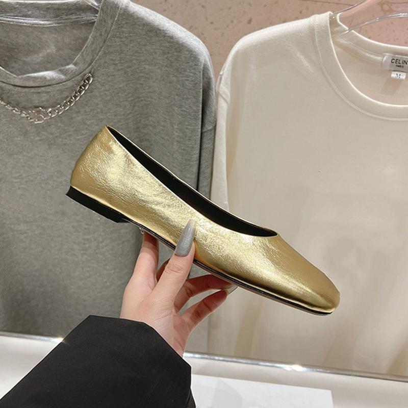 Fashion AIYUQI 2025 New Square Toe Women's Flat Shoes Slip-on Mary Jane Female Shoes Large Size Ballet Loafers for Women