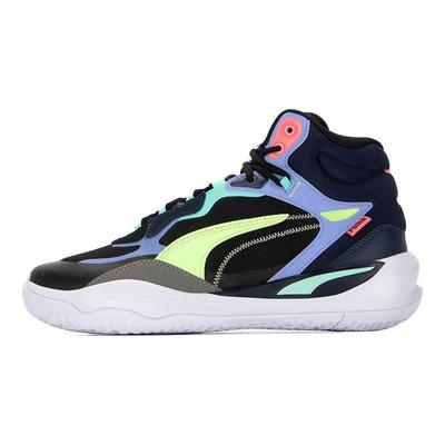 Playmaker Pro Mid Fashion Vielseitige Stoßdämpfung Rutschfest Abriebfest High Top Basketballschuhe Herren Sneaker 377902-07