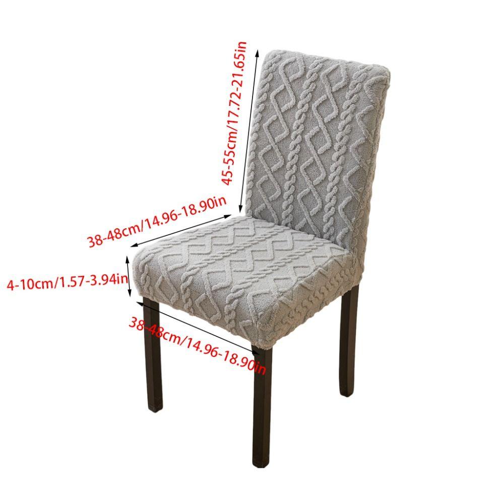 Elastic Jacquard Stretch Chair Cover Velveteen Removable Dining Chair Slipcovers House Home