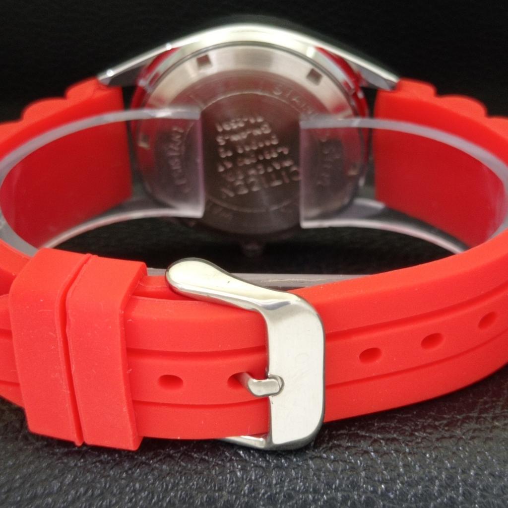 Generalüberholte Citizen Automatik 8200 Japan Herrenuhr mit rotem Zifferblatt a433101-2 R114-a433101