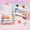 Wooden Simulation Ice Cream Store Shelves Children Toy Set For Children