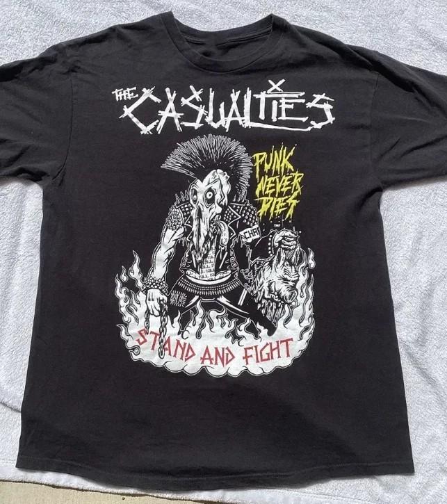 Rare The Casualties 2008 Tour  Gift For Fans Black S-235XL T-Shirt TK90 Unisex T-Shirt S