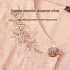 Datang Furen Women's New Chinese Style V-Neck Embroidered Blouse