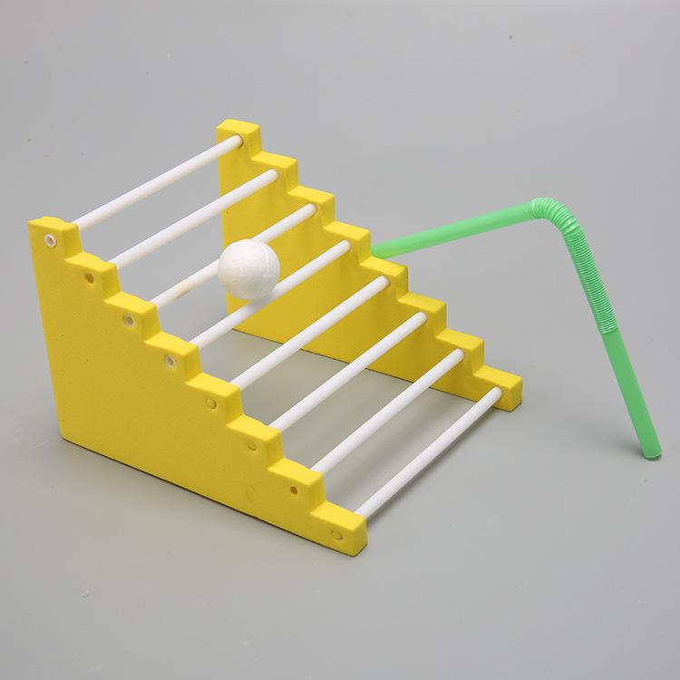 Nauka I Technologia Mała Produkcja Ręcznie Robiona DIY Piłka Wspinająca Się Po Schodach Fizyka Uczniowie Szkół Podstawowych Operacja Eksperymentalna Pakiet Materiałów Steam