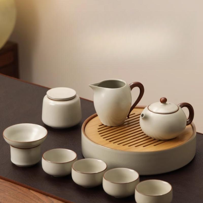 Teapot Tea Set Table A Complete Set of One Person Drinking Home Small Tea Cups Young People Kung Fu Tea Sets