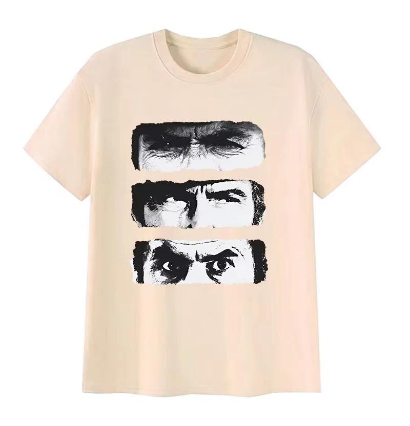 2026 The Good The Bad and Ugly TV Graphic Print Men Women Vintage Fashion Short Sleeve Tshirt  Gothic Cotton Tshirt