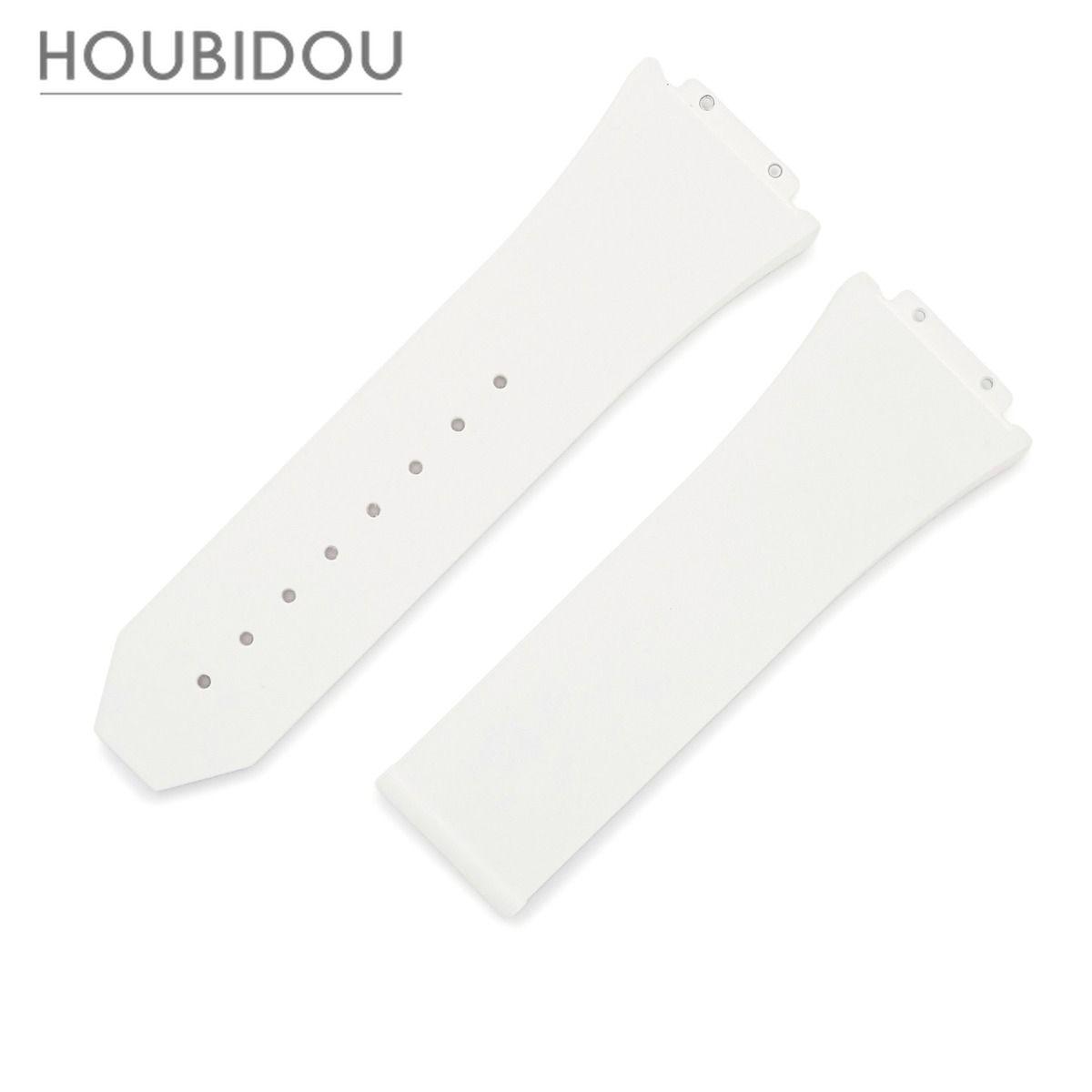 Used HUBLOT Watch Parts Genuine Spirit of Big Bang 64X Rubber Band Rubber White New Unused Replacement Belt Strap Spare 28mm White [Used]