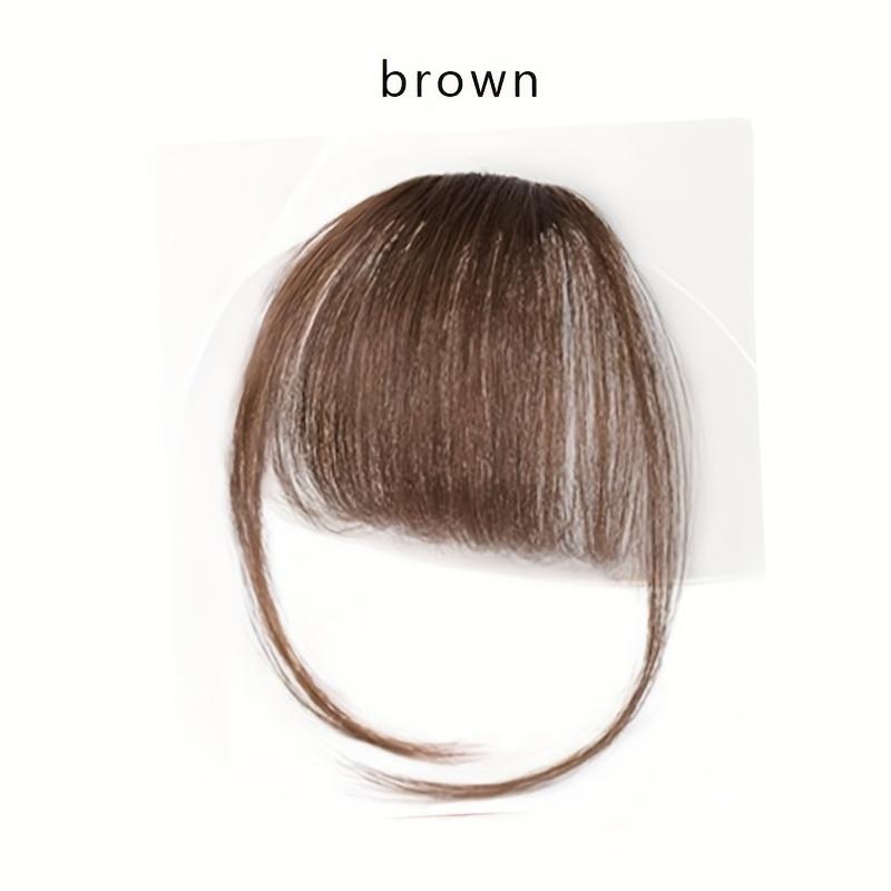MISSQUEEN Synthetic Hair One Piece Straight Clip In Hair Extensions Flat Air Fringe Front Bangs With Costume Hair Bangs Hair Accessories