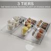 Plastic Expandable Spice Rack 3 Tier Slide Out Upper Cabinet Organizer  Seasonings