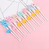 1 paar Baby Kinder Training Geschirr Lebensmittel Sticks Cartoon Tier Essstäbchen Für Kinder Nette Katze Elementare Lernen Essstäbchen