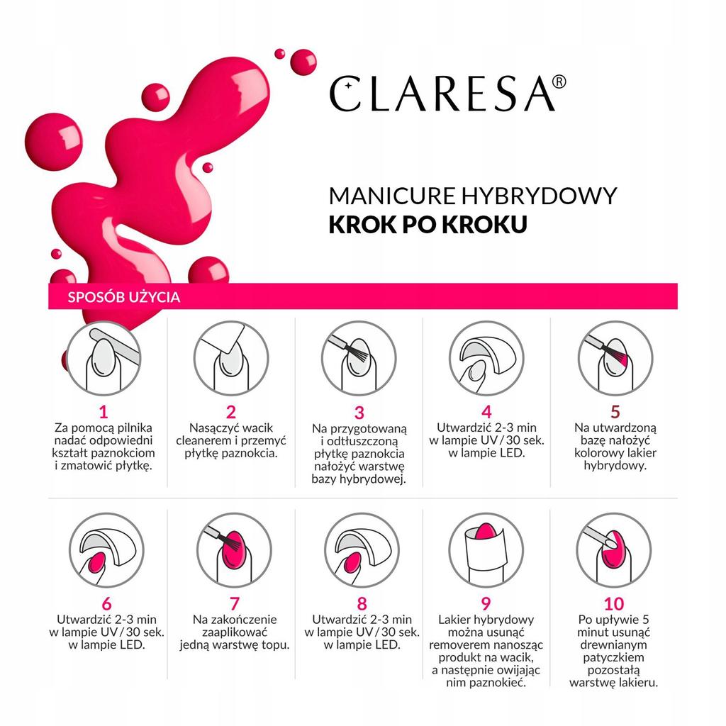 Claresa lakier hybrydowy fallin love 9 5g