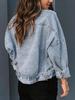 Women's 2026 Leopard Patchwork Denim Jacket