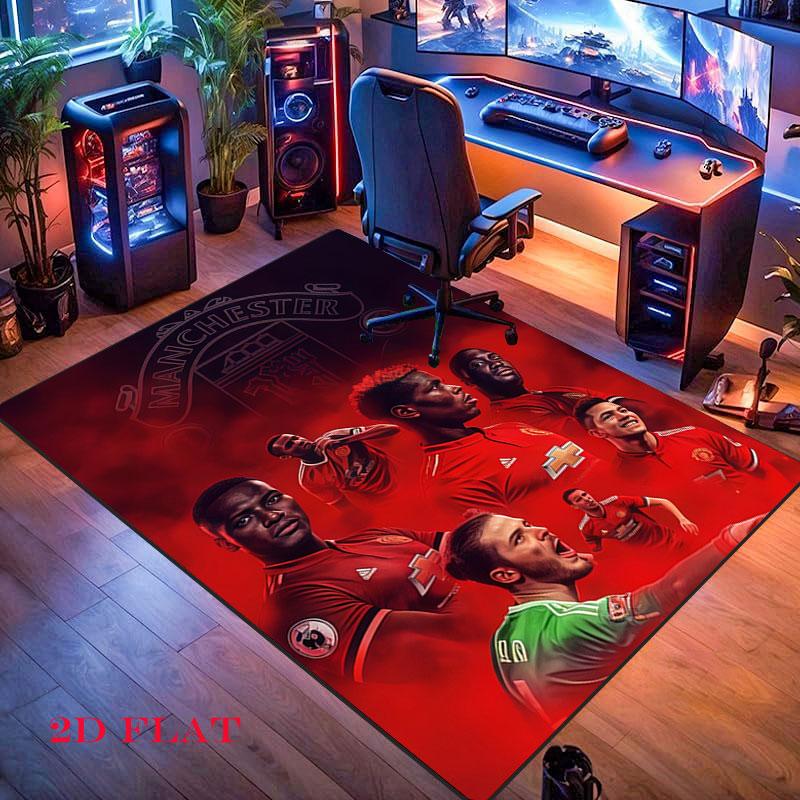 Bold MUFC Legacy Carpet Rug for Living Room Bedroom Home Sofa Decoration,Kids play Nonslip Floor Mat