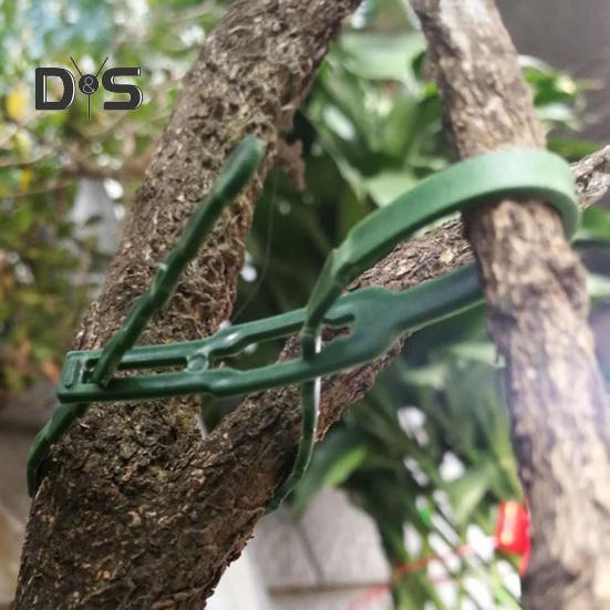 100 Pcs Reusable Plant Ties Adjustable Plant Twist Ties Self-locking Cable Ties for Indoor Outdoor Climbing Plants Cables Organization
