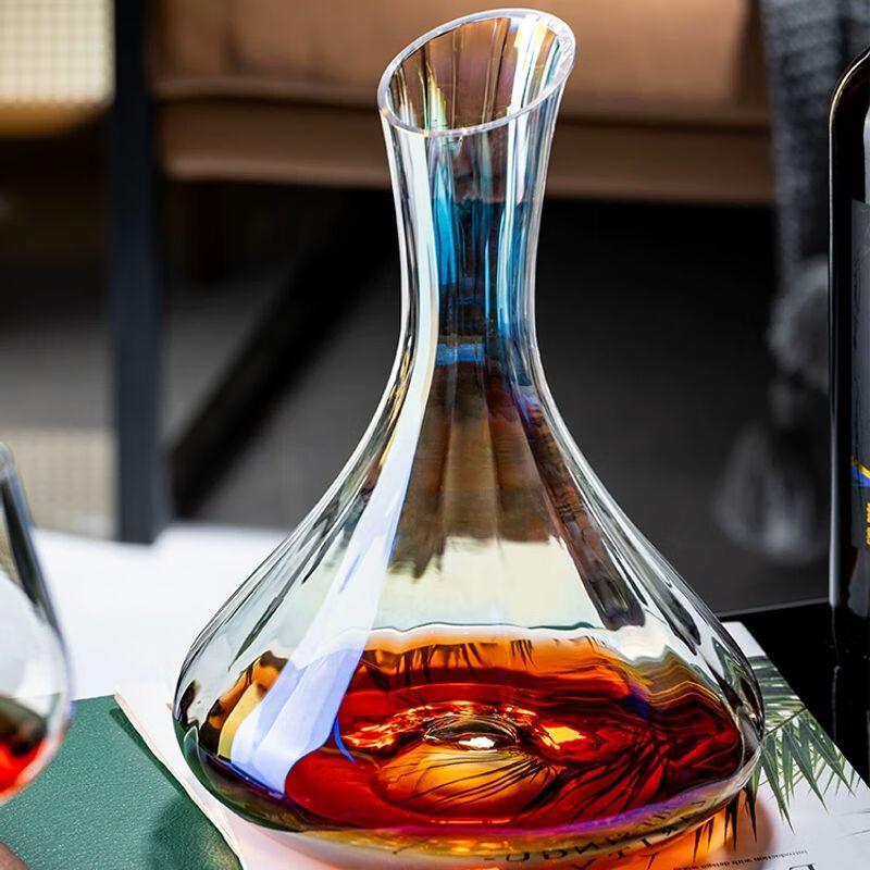 Elegant Crystal Glass Red Wine Decanter