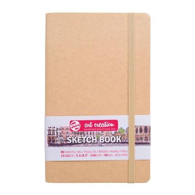 Sketchbook 13x21cm - 80 Sheets - 140g - Kraft - Royal Talens