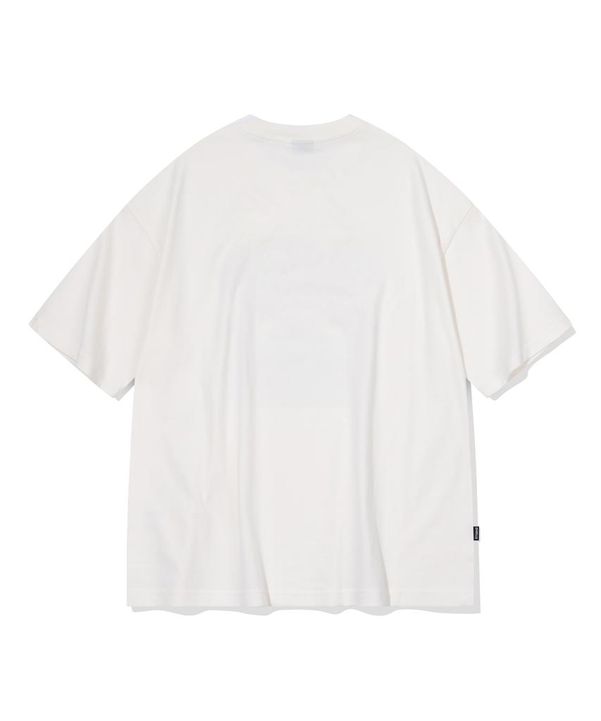 CPGN STUDIO Peach Summer Short Sleeve Tee Cream