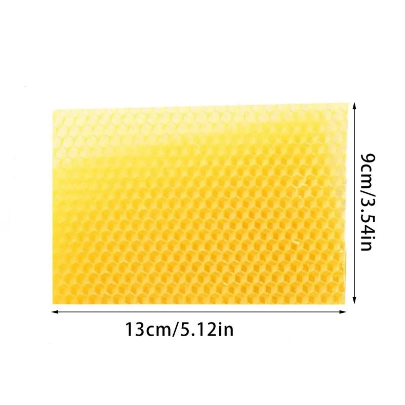 10pcs Bee Wax Foundation Bee Hive Wax Frames Base Sheets Bee Comb Honey Frame Beeswax Sheets Beekeeper Equipment