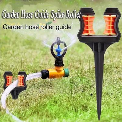 Wear Resistant Water Pipe Positioning Holder Roller Design Garden Hose Stake  Landscape Watering