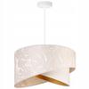 CEILING HANGING LAMP, SLANT LAMPSHADE, LEAVES, 45 Cm
