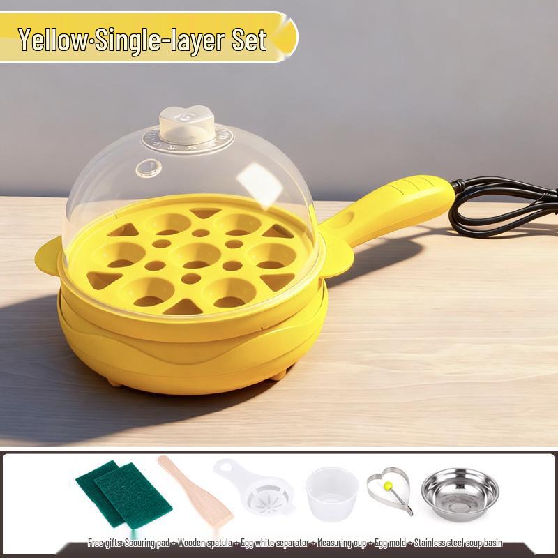 Canxiang Non-Stick Electric Frying Pan: Poached Eggs, Dumplings, Pot Stickers & Breakfast Cooker