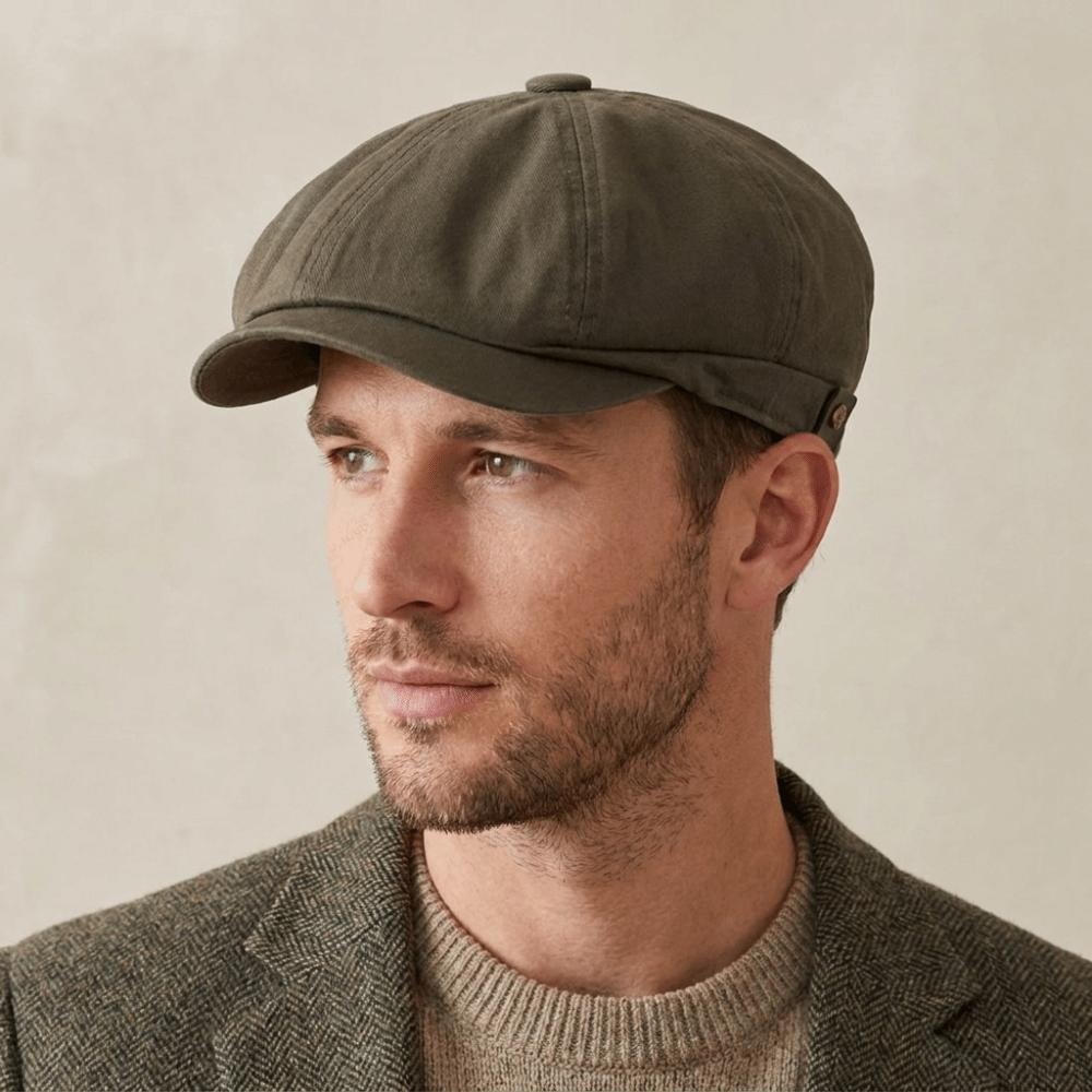 Lightweight Newsboy Cap Solid Color Octagonal Hat British Style Men Painter Hat Women
