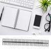10Pcs Binding Coils 34 Holes Polypropylene Wear Resistant Binding Spines for Stationery