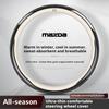 Mazda 3 5 6 SKYACTIV Axela Atenza CX30 CX5 CX8 CX9 MX5 RX8 RX7 BT50 Aksesuarları İçin Karbon Fiber Deri Araba Direksiyon Simidi Kılıfı