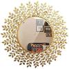 Rust Proof & Weather Proof Wall Mirror - Ideal Mirror for Living Room, Bathroom, Bedroom, Foyer | Entryway, Wash Basin Area - Gold. 32 Inches 1 Piece