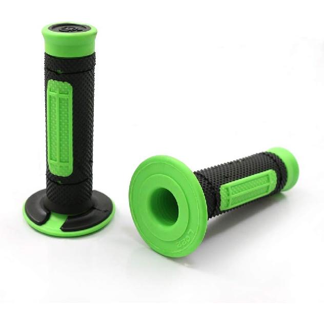 COPART 7/8" Hand Grips Throttle Bar Grips for Motorcycle ATV Dirt Pit Bike Motocross Handlebar Grip for Kawasaki KX65 KX85 KX125 KX250 KX250F (Green)