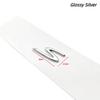 1pcs 4 S ABS New Car logo Fender side sticker Rear Bumper tail door trunk sticker car rear Emblem sticker styling Accessories