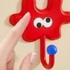 4Pcs Cartoon Wall Hooks Adhesive Waterproof Bathroom Hook Fun Puzzle Piece Hooks for Entrance Kids