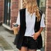 TIFICY Women's Fashion Denim Autumn and Winter Sleeveless Casual Top Jacket