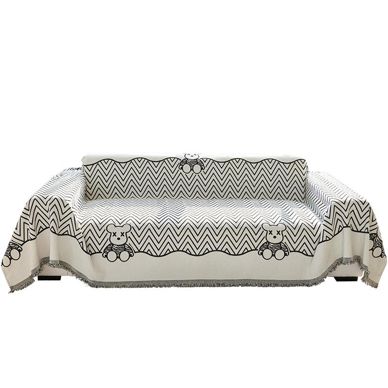 Chenille Sofa Towel Four Seasons Universal Simple Cartoon Fashion Anti-Scratching One Piece Leather Sofa Cover Universal Towel