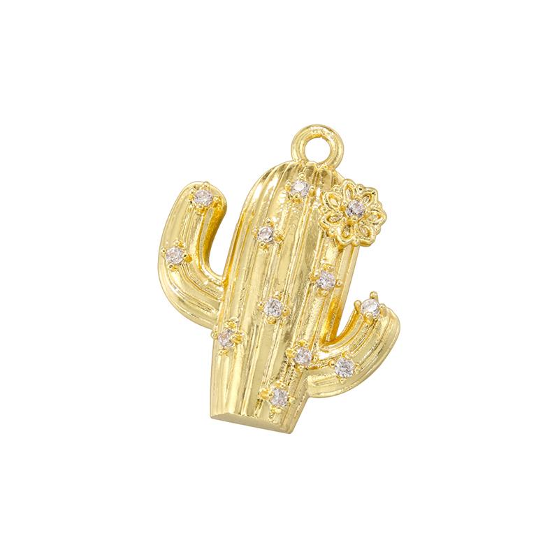 ZHUKOI Western Cowboy Desert Metal Pendant Golden Plated with CZ Stone Jewelry Accessories :VD1757-VD1765