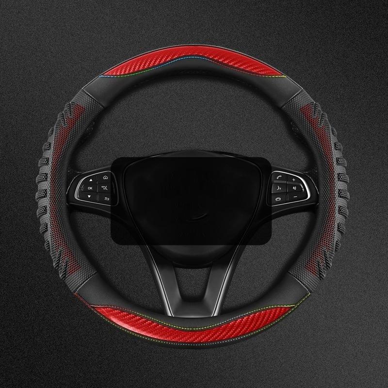 3D Honeycomb Car Steering Wheel Cover Durable Silicone Cover With Anti-Slip Linning Universal Fits Steering Wheels Dia 38Cm