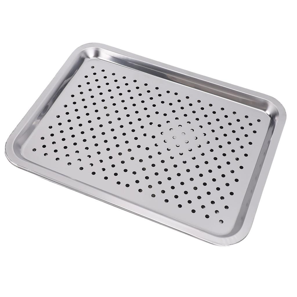 Stainless Steel Small Pet Cooling Bed with Breathable Mesh Pet Cooling Mat Tray for Bunny 40x30cm
