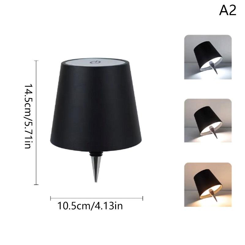 

Светодиодная беспроводная настольная лампа в виде винной бутылки с плавной регулировкой яркости, перезаряжаемая через USB, светильники для обеденного стола, лампа для напитков, сенсорное управление сверху